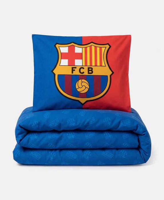 Pościel bawełniana FC Barcelona 140x200 cm kolekcja Pepco