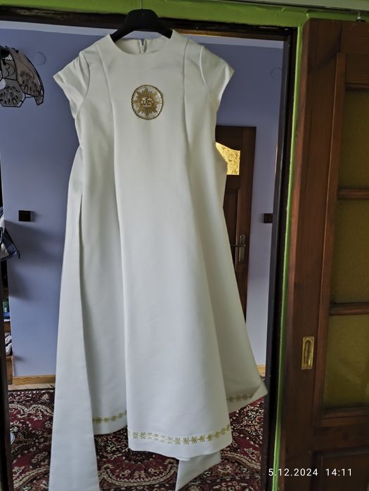 Sukienka komunijna z bolerkiem i torebką