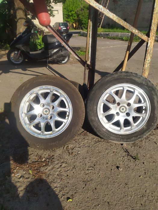 Диски 4 шт. R14/4 титан SMA оригинал +летняя резина