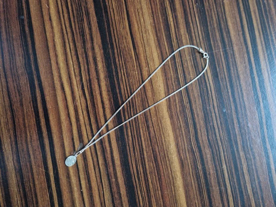 Łańcuszek i medalik komunijny, dł 40 cm