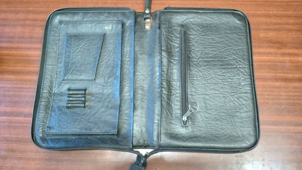 Папка для бумаг, натуральная кожа.