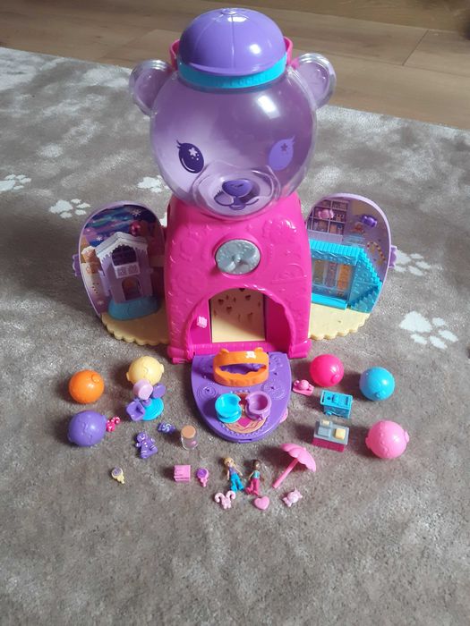 Automacik Miś Mattel Polly Pocket HJG28 stan jak Nowy.