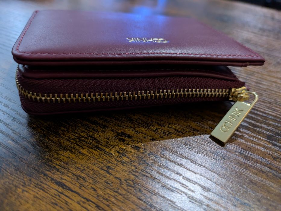 Elegancki bordowy portfel damski Ochnik NOWY
