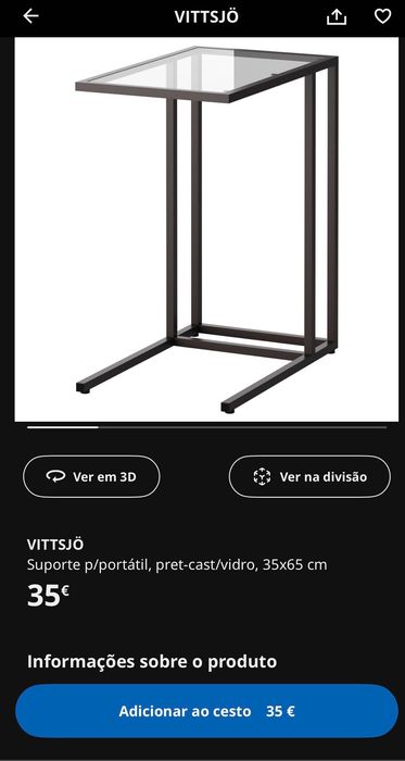 Conjunto duas mesas de centro e uma mesa de apoio