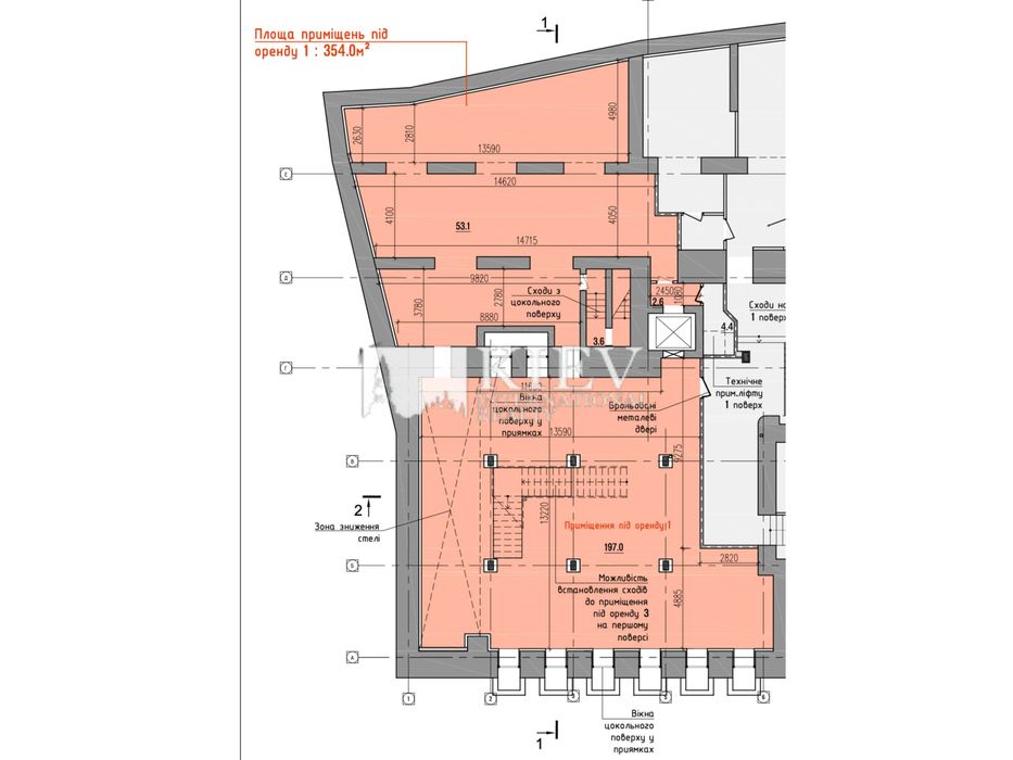 Оренда фасадних приміщень у центрі Києва, Фасад Майдан Незалежності