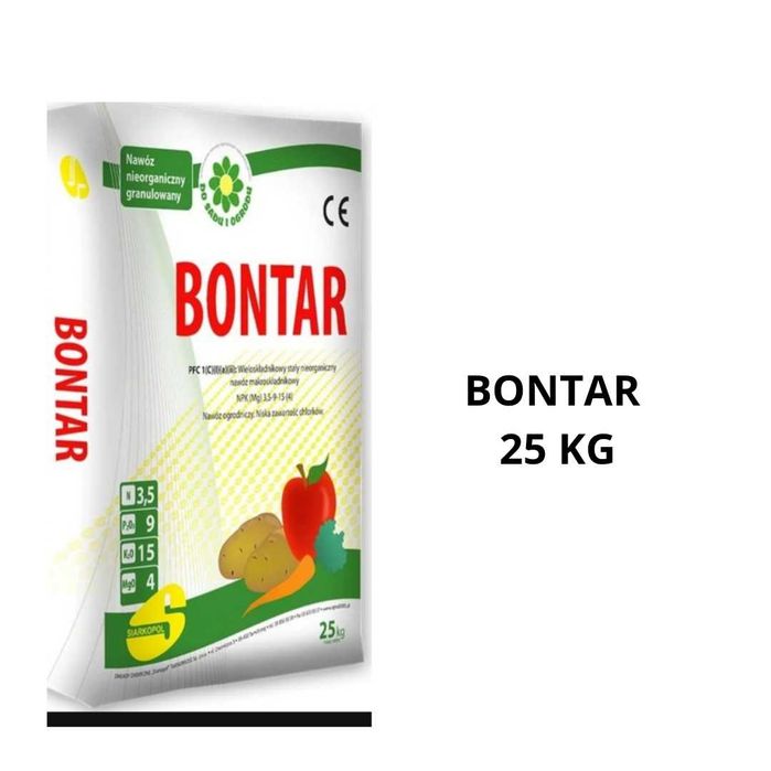 Bontar 25 kg, uniwersalny nawóz bezchlorkowy NPK pod ziemniaki,warzywa