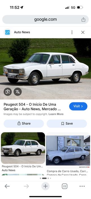Peugeot 504 berlina peças