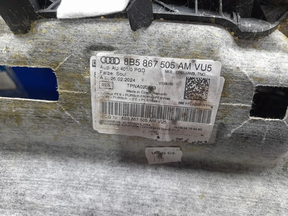Forra de tejadilho AUDI A5 (FU2)