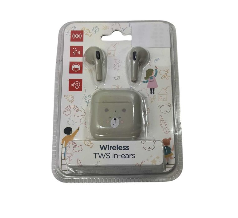 TWS In-Ears Słuchawki douszne szare
