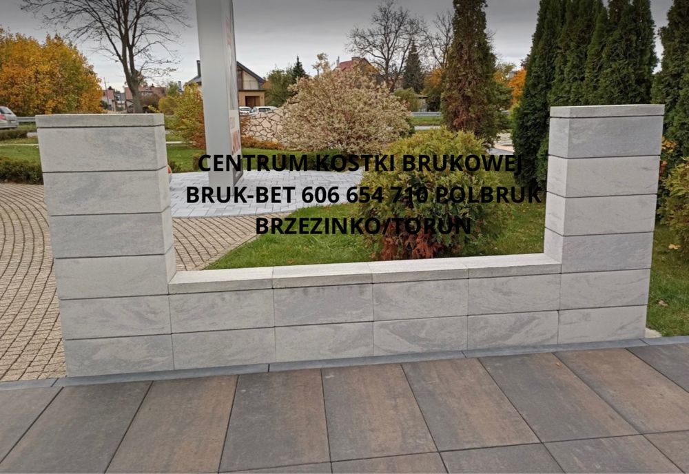 Pustak ogrodzeniowy 50x19x19, 50x22x20 Continental BRUK-BET Rezydencja