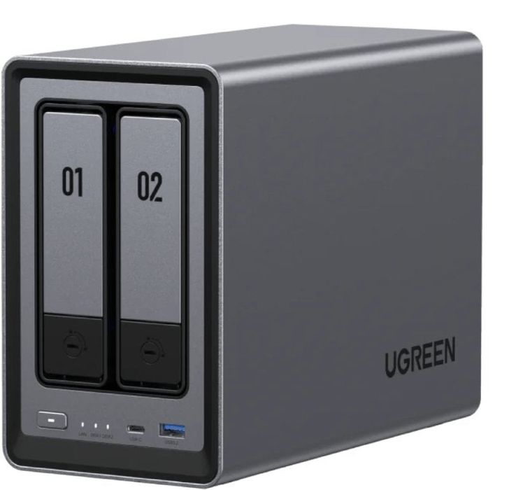 Ugreen Serwer Plików Nas Dxp2800 2-Dyskowy Intel N100 8Gb Ddr5 2.5Gbe