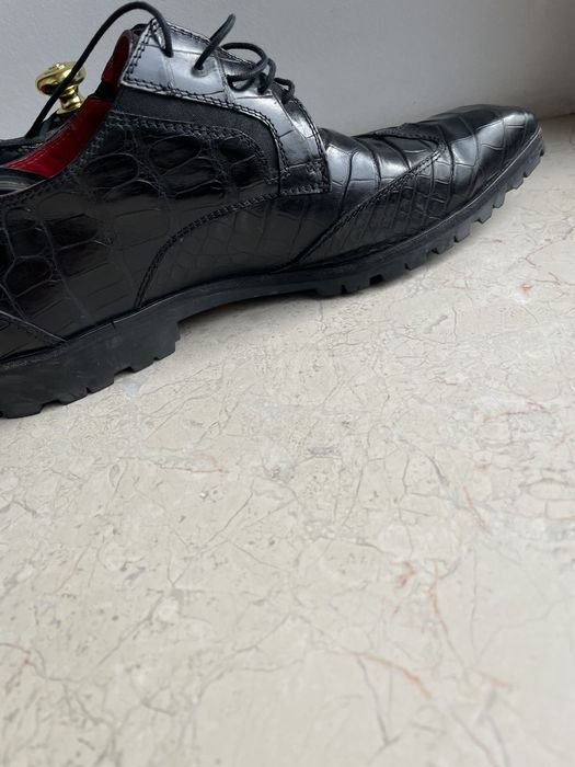 Туфли Zilli крокодил.