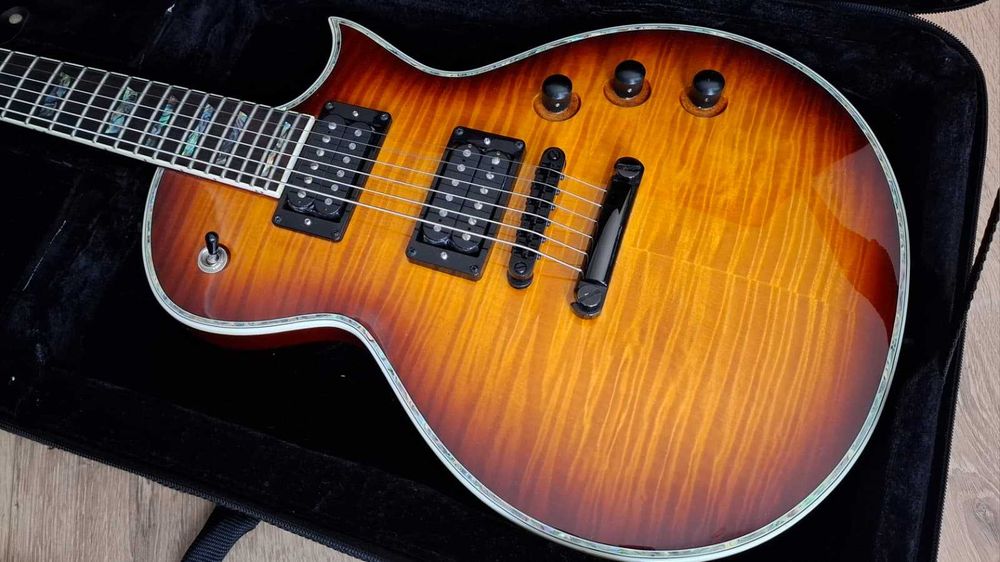 Guitarra ESP LTD EC 1000 Deluxe Amber Sunburst - Gibson Gotoh