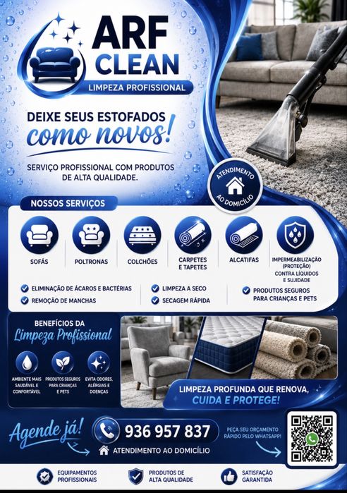 Limpeza Profissional de Sofás, Colchões, Tapetes, Estofados, alcatıfas e permebıalızacao | Ao Domicílio  Deixe os seus estofados como novos!