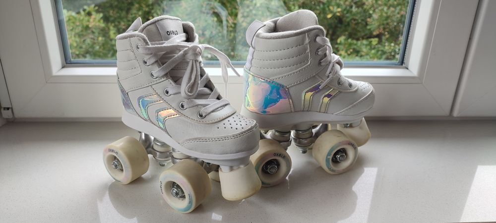 Patins 4 Rodas Criança Oxelo Quad100 [Tam. 29] + proteções