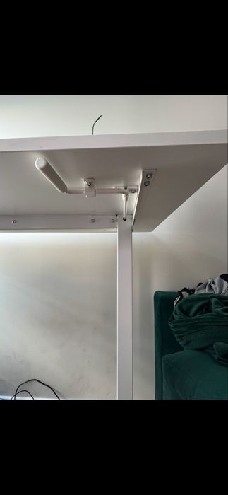 Biurko regulowane 160x80 cm – podnoszone, stan idealny!