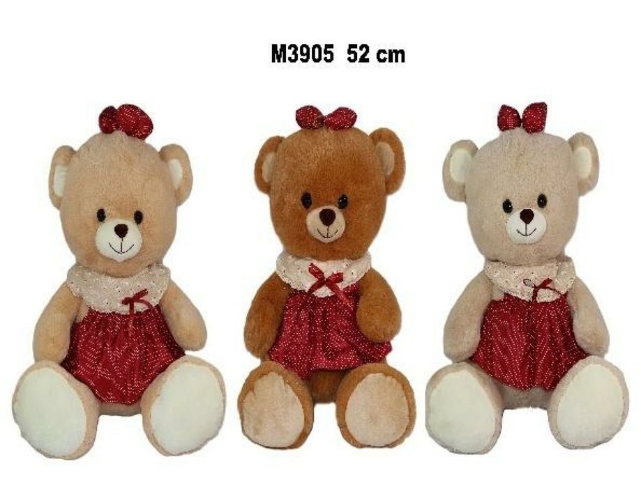 Miś w sukience 52cm MIX