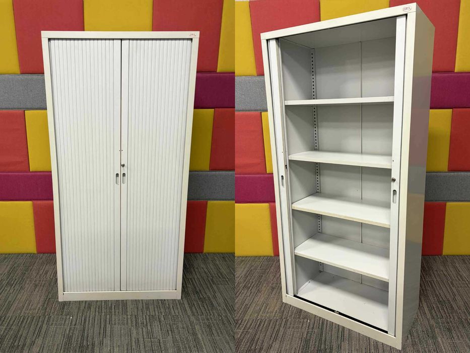 Szafa metalowa żaluzjowa roletowa biurowa aktowa garażowa 198x100x44