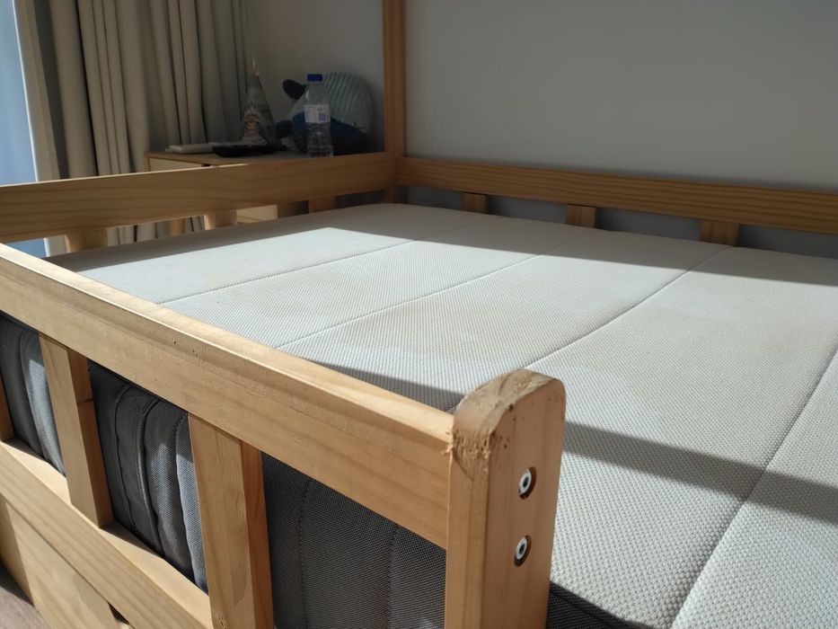 Cama criança sem gavetão com colchão 90x190