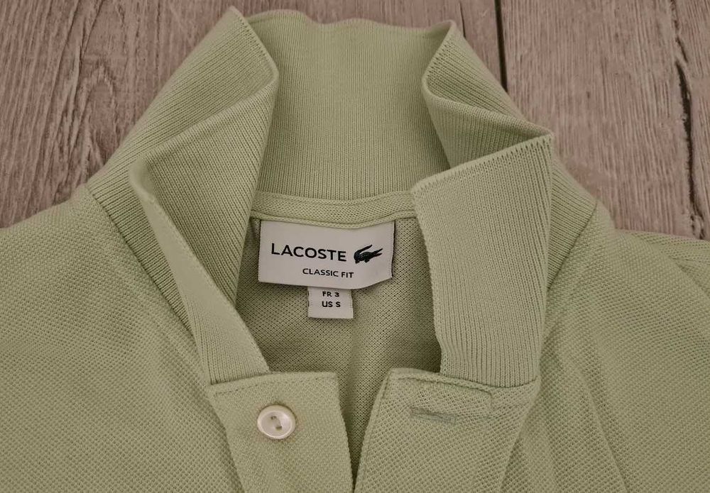 NOWA Koszulka POLO męska LACOSTE (rozmiar S/M/L) JASNOZIELONA oryginał