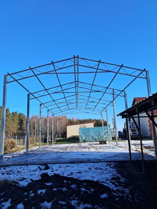 KONSTRUKCJA WIATA OCYNK 6m x 6,5m Garaż Magazyn Hala Rolna