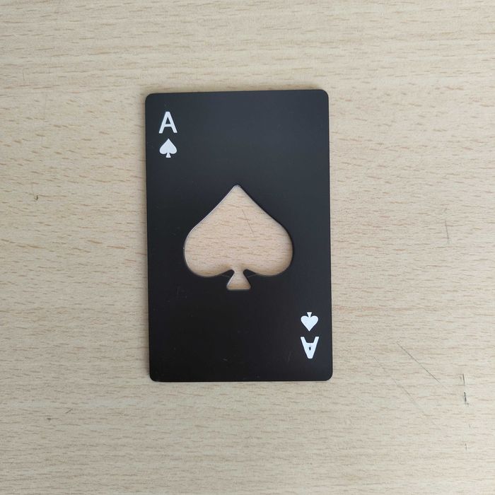 Abre Caricas Rolha Carta Ás Metal Robusto