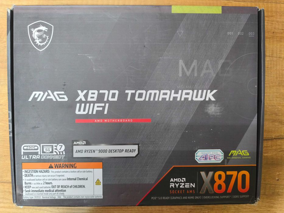 Płyta główna MSI MAG X870 TOMAHAWK WIFI 7 box gwarancja nr. 566875