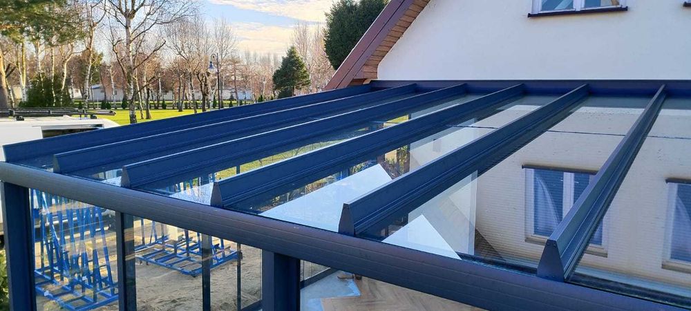 NEXHED Zadaszenie tarasu zadaszenie szklane dach tarasowy szklany dach