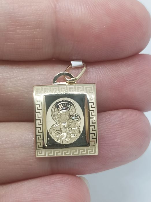 Złoty wisiorek medalik 585