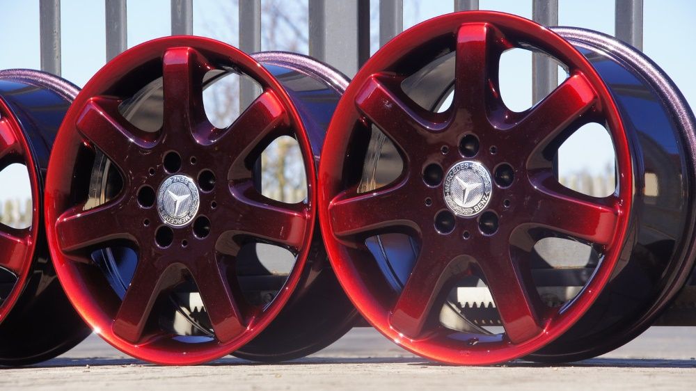 Alufelgi Mercedes 8,5Jx17" et52 5x112 w cieniowanym red candy