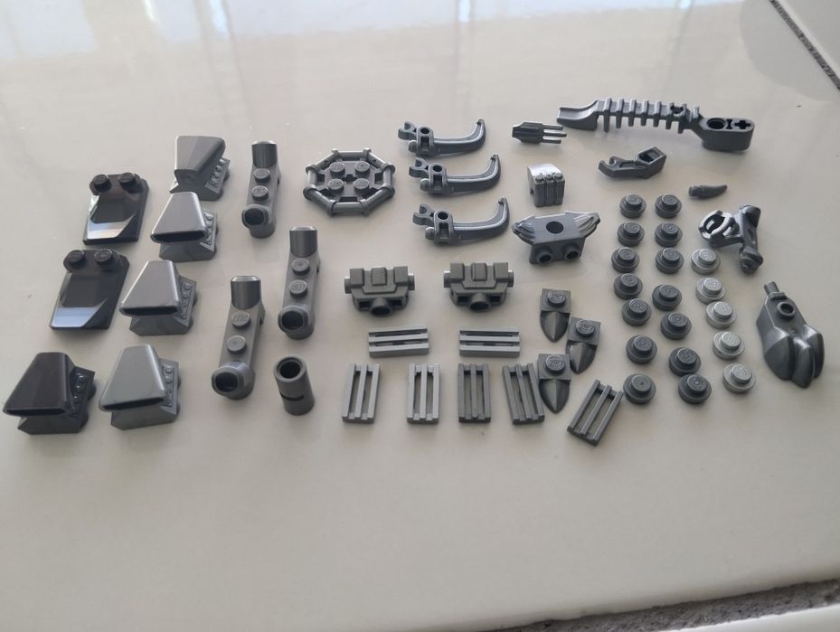 LEGO peças original cor prata