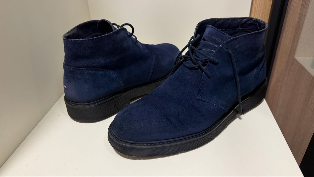 Черевики ботинки tommy hilfiger замш