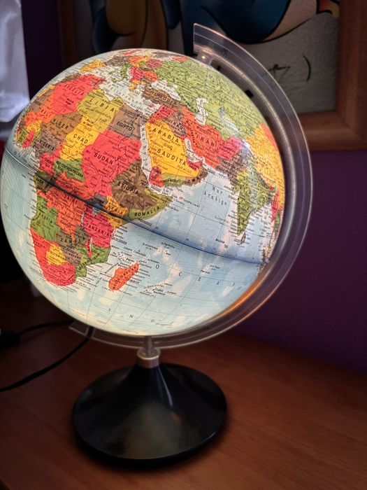Globo vintage iluminado