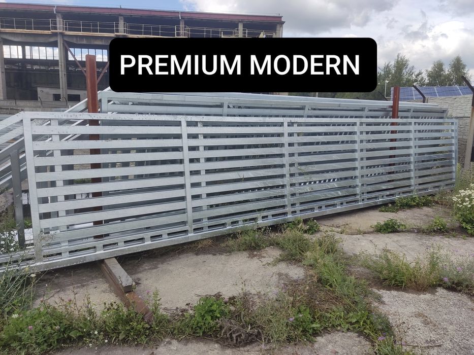 Brama przesuwna palisadowa 7,5m światło, ocynk ogniowy, inne modele