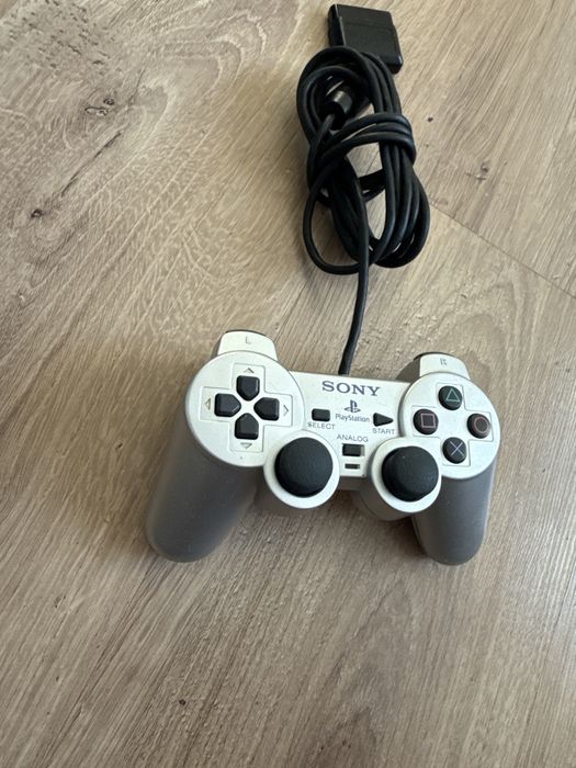 Srebrny pad kontroler do konsoli PlayStation 2 Ps 2