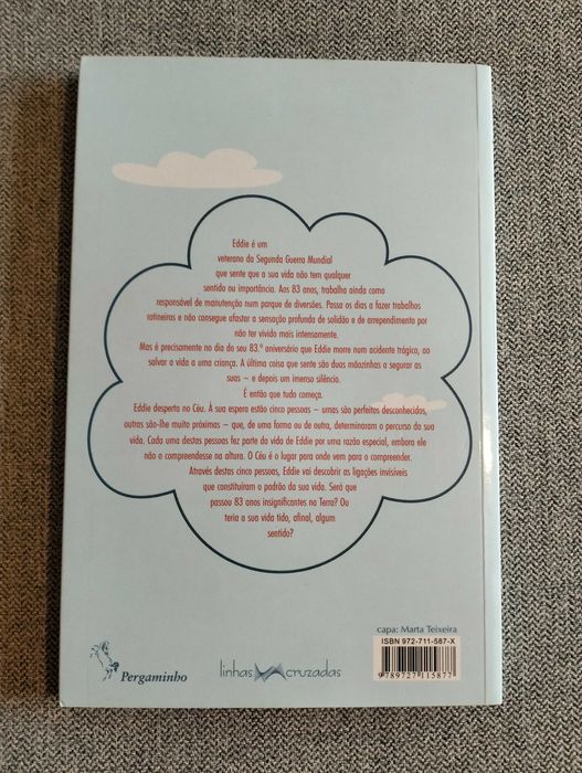Livro "As Cincos Pessoas que Encontramos no Céu" de Mitch Albom