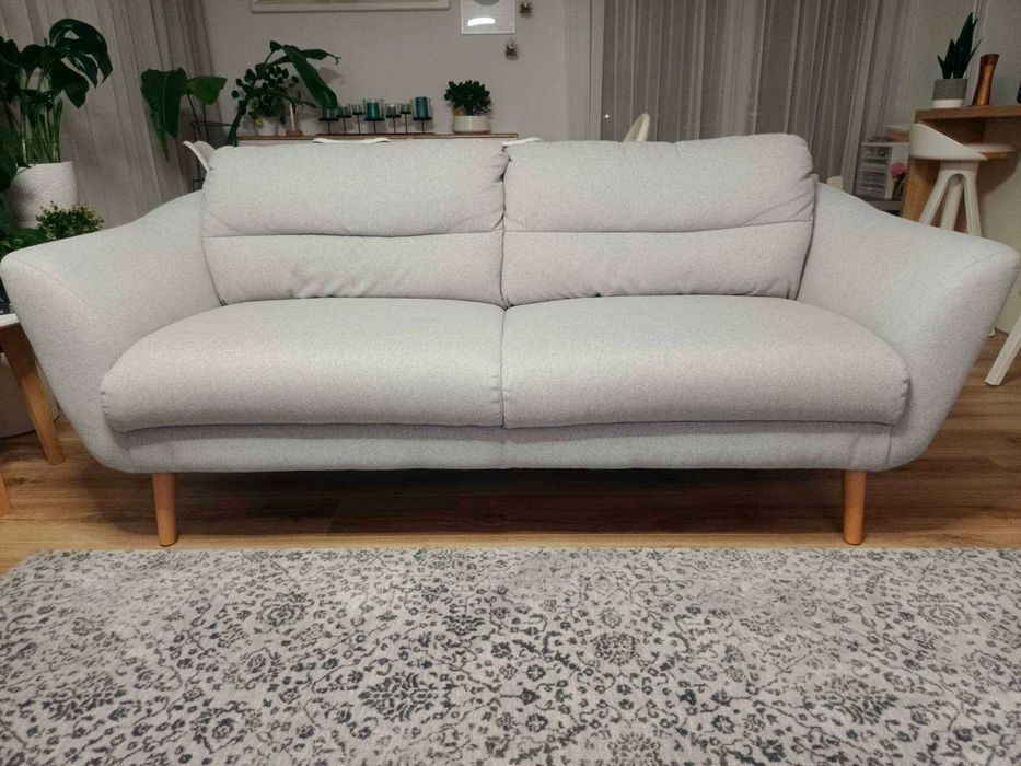 Fotel i Sofa 2,5 osobowa, szara - TROMSO (agata meble)
