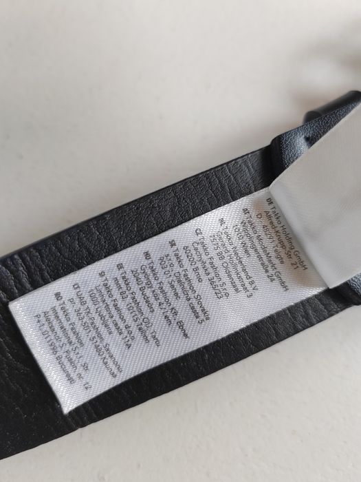 Czarny pasek złota klamra warkocz