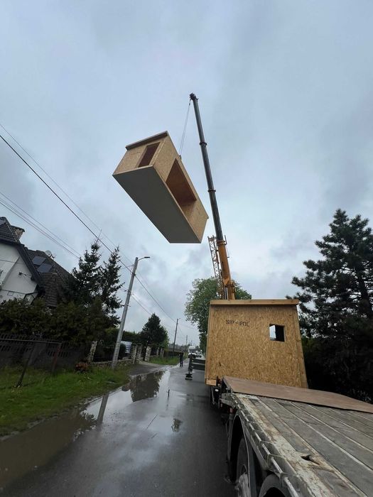 domek modułowy 35m2  z paneli SIP-POL na zgłoszenie całoroczny dwa moduły