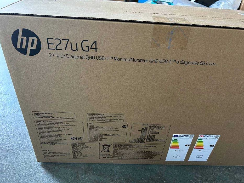 Монітор HP E27u G4 68.6 cm (27″) Quad HD Black, Silver