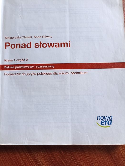 Ponad słowami klasa 1 cz 2