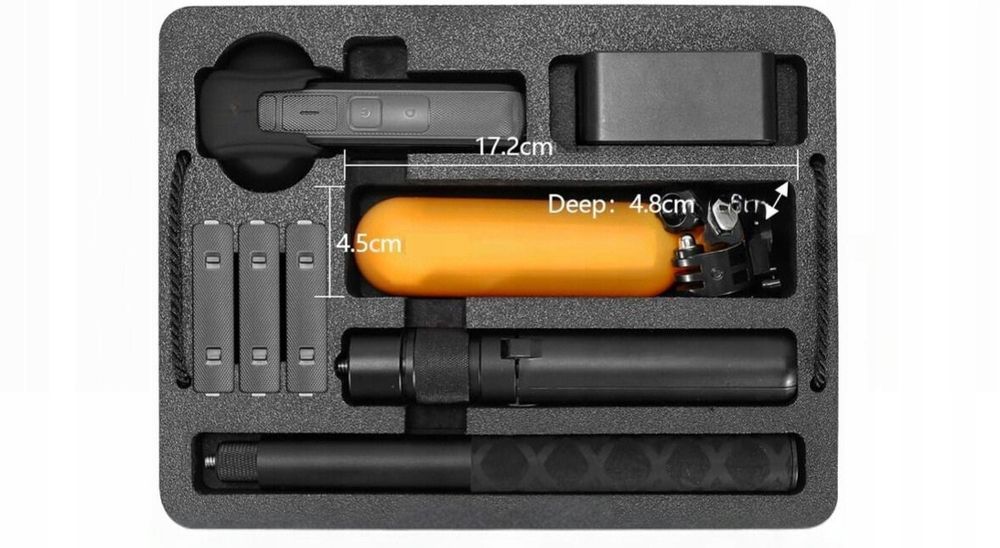 Walizka ochronna Amazear do Insta360 X4/X3 Combo wodoodporne etui