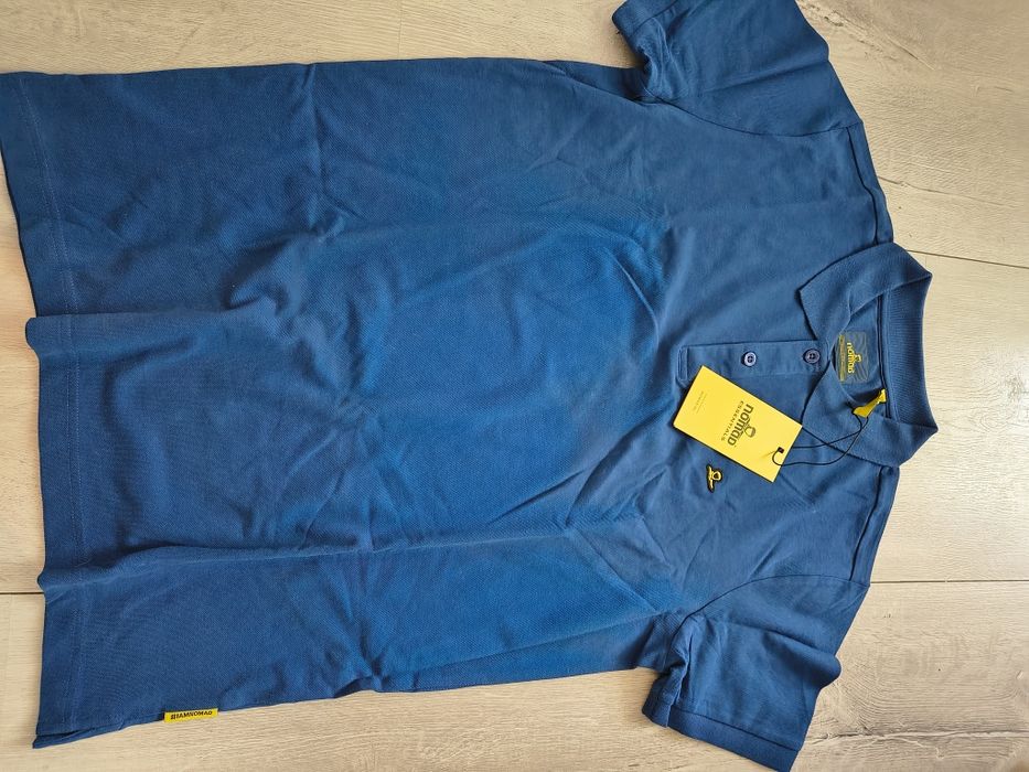 Nomad niebieska koszulka polo, rozmiar L