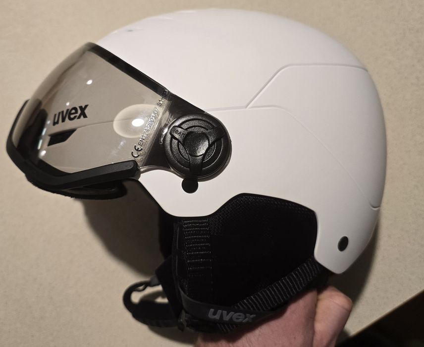 Kask Uvex Wanted Visor PRO V +RECCO, rozm. L, fotochrom, IDEAŁ