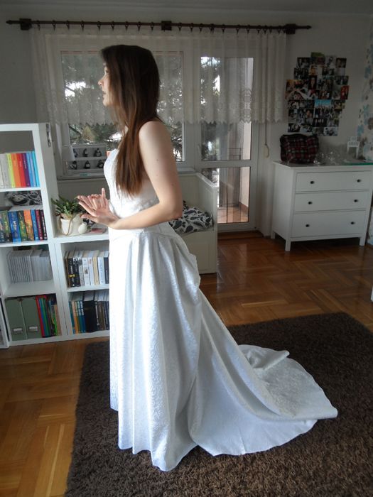 Suknia ślubna 38/40, buty, rajstopy w cenie.
