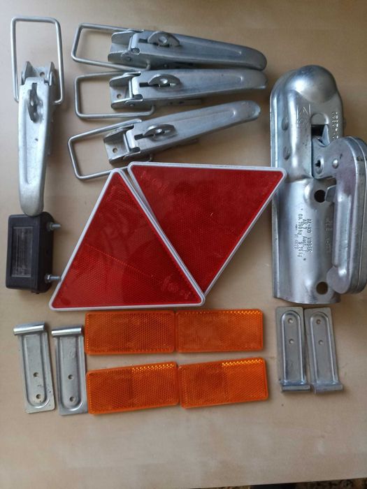 Zaczep AL-KO 750kg + zamknięcia burt + odblaski – zestaw (NOWE)