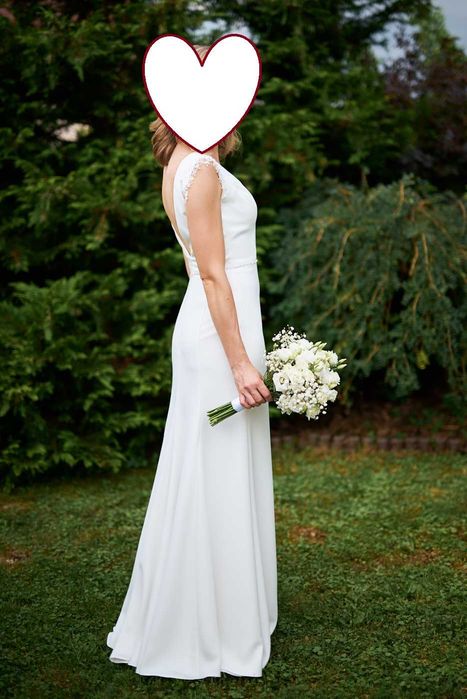 Suknia ślubna Afrodyta – model literki A, elegancka, dopasowana S