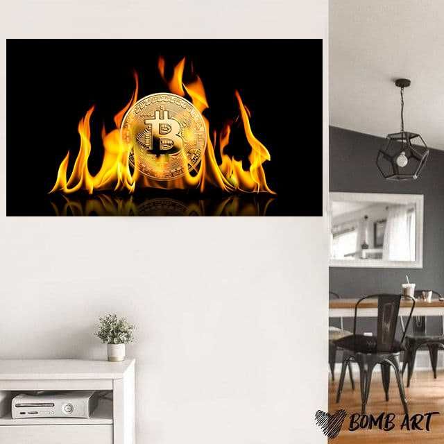 Картина Биткоин Bitcoin Біткоїн Крипта Криптовалюта
