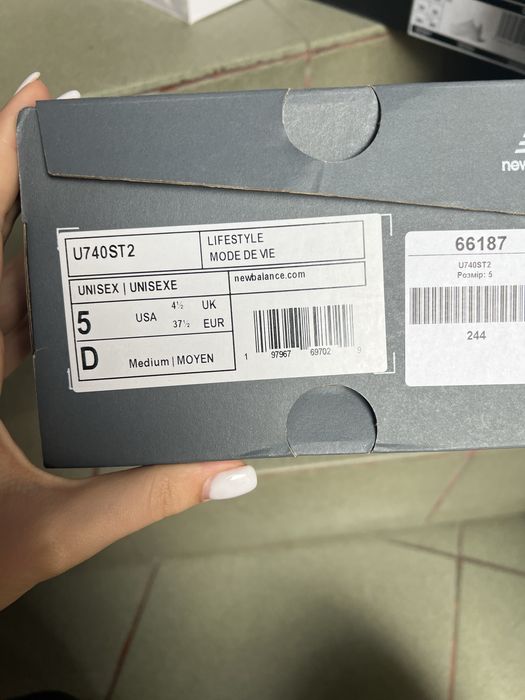 Нові оригінальні кросівки new balance 740 blue унісекс спортивні бігов