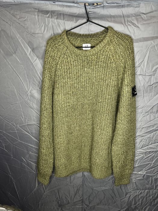Вязаный свитер CP Company винтаж с патчем XL